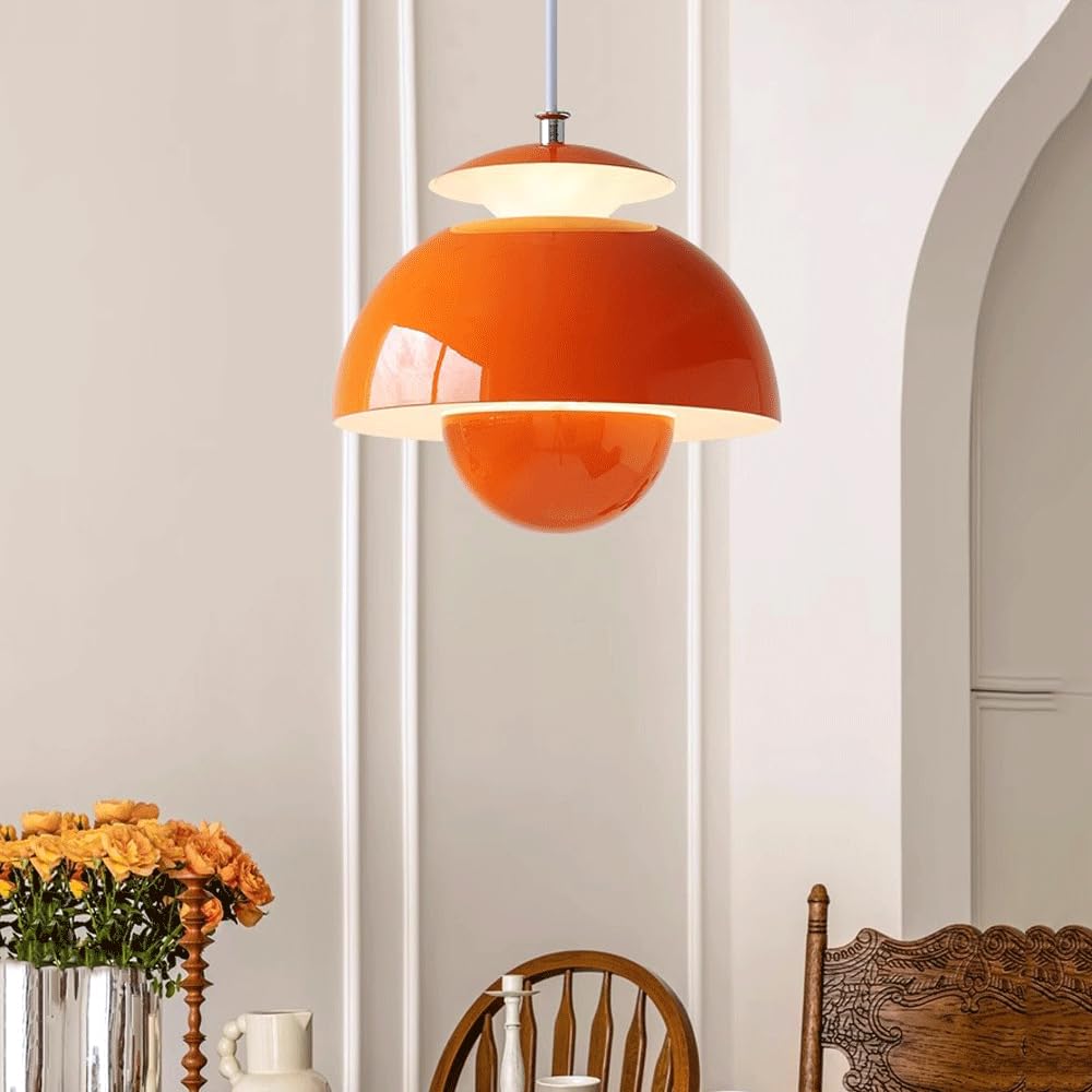 Contemporary Metal Bud Wall Lamp - Adjustable Cable LED Pendant Light with Single Light Source
