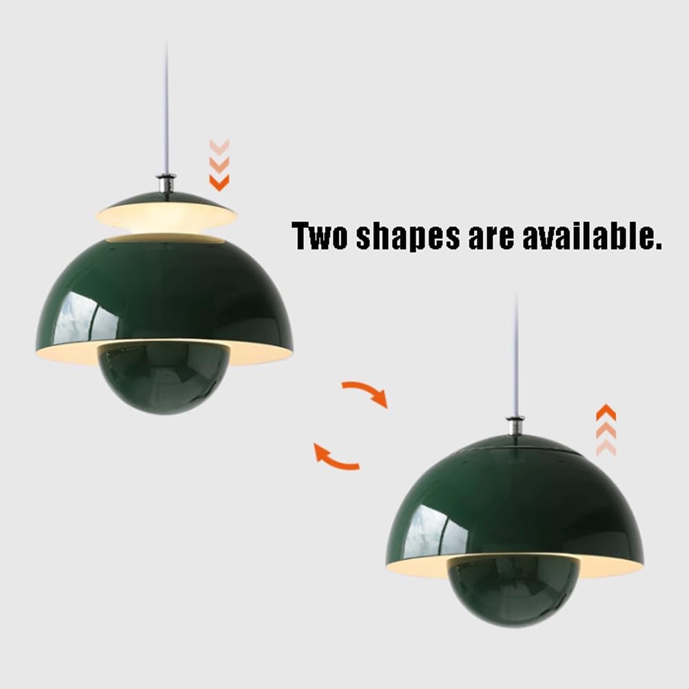 Contemporary Metal Bud Wall Lamp - Adjustable Cable LED Pendant Light with Single Light Source