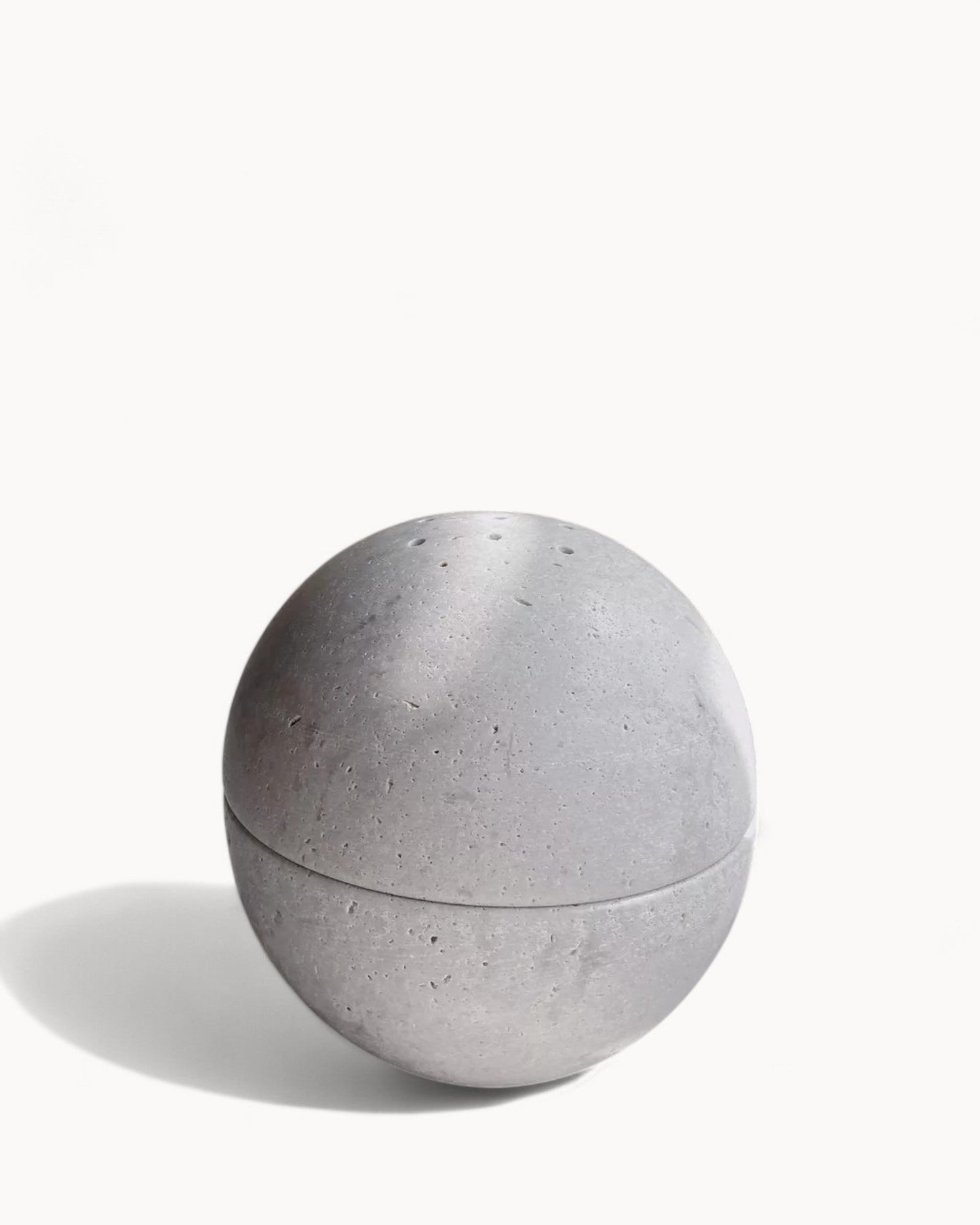 Handcrafted Beige Travertine Incense Holder – Wabi Sabi Natural Stone Design