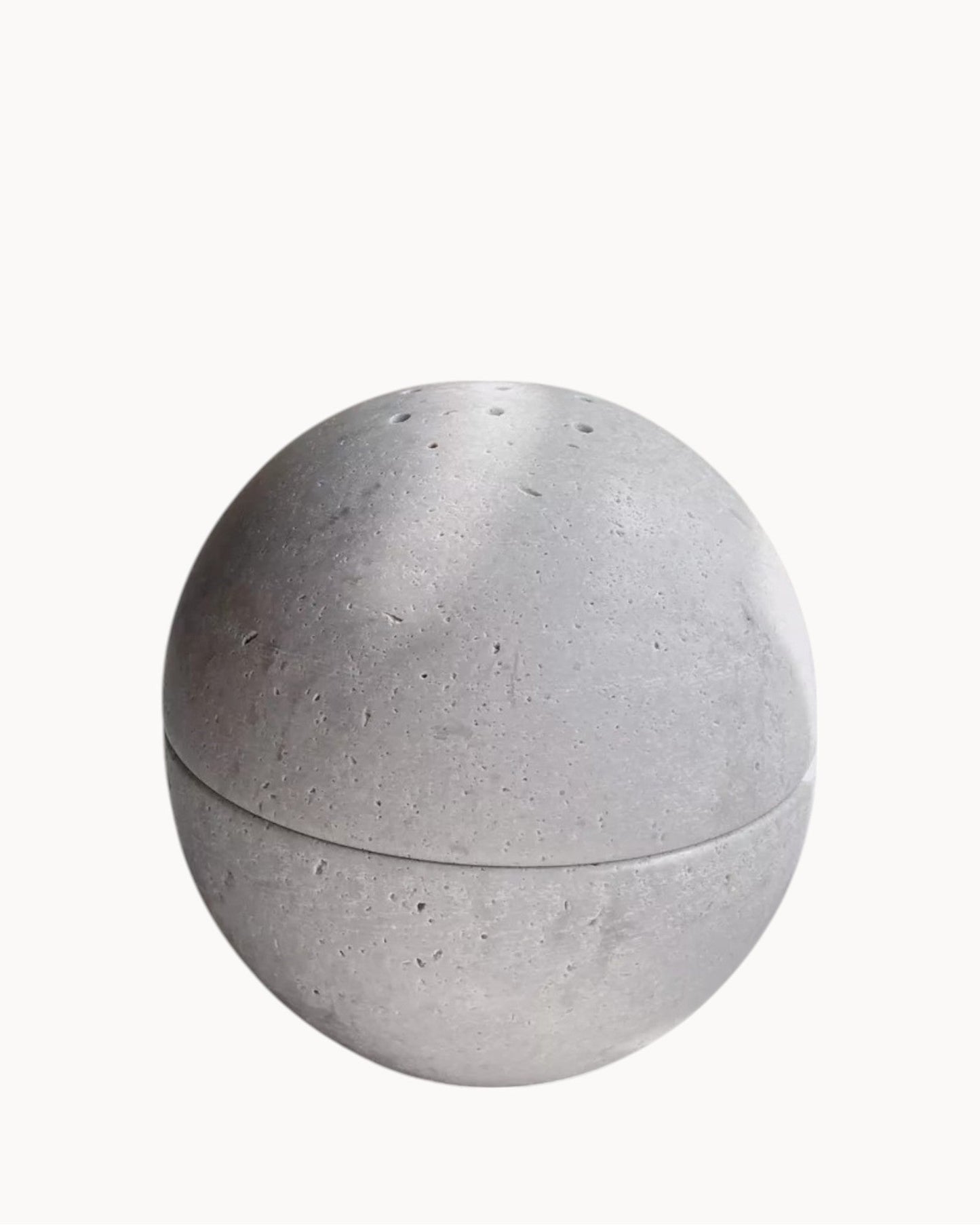 Handcrafted Beige Travertine Incense Holder – Wabi Sabi Natural Stone Design
