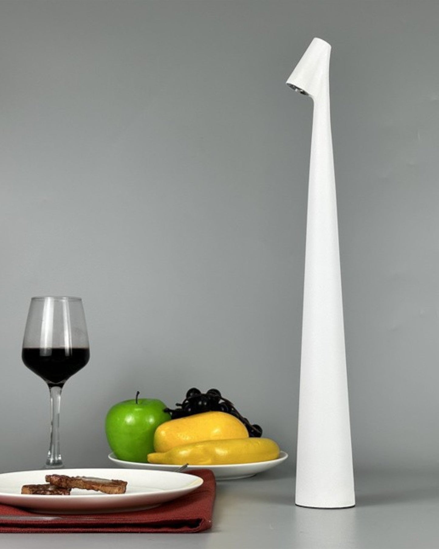 Contemporary Touch-Control Table Lamp with 3 Brightness Settings, Aluminum Design