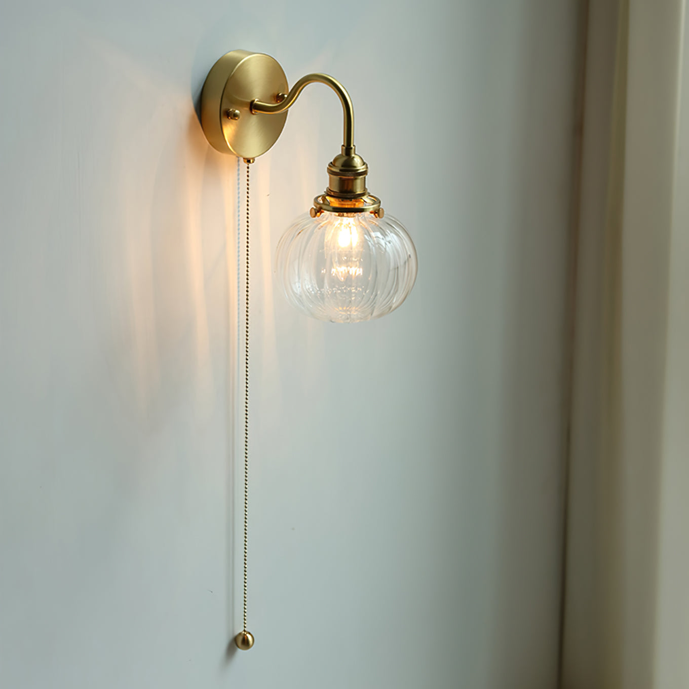 June Vintage Glass Wall Sconce