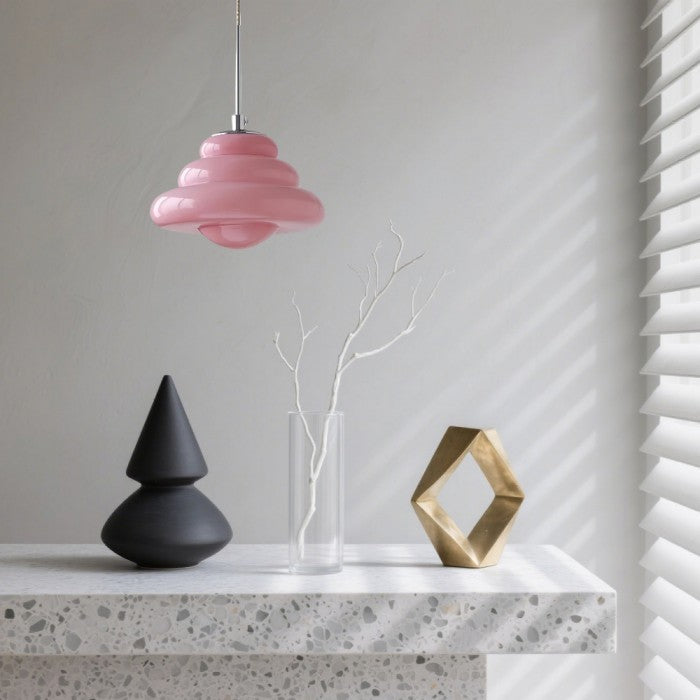 Lucia Bauhaus Donut Glass Pendant Light
