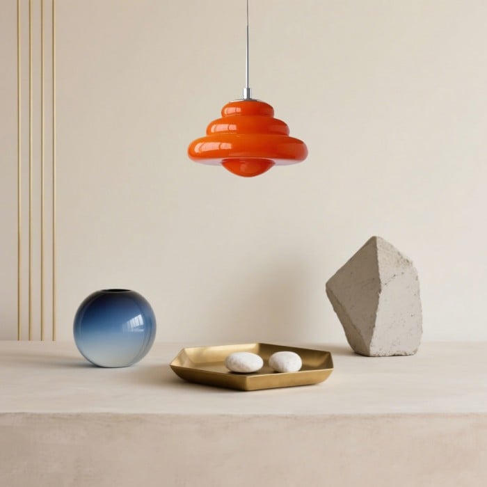 Lucia Bauhaus Donut Glass Pendant Light