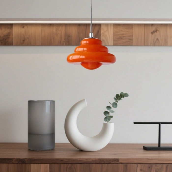 Lucia Bauhaus Donut Glass Pendant Light