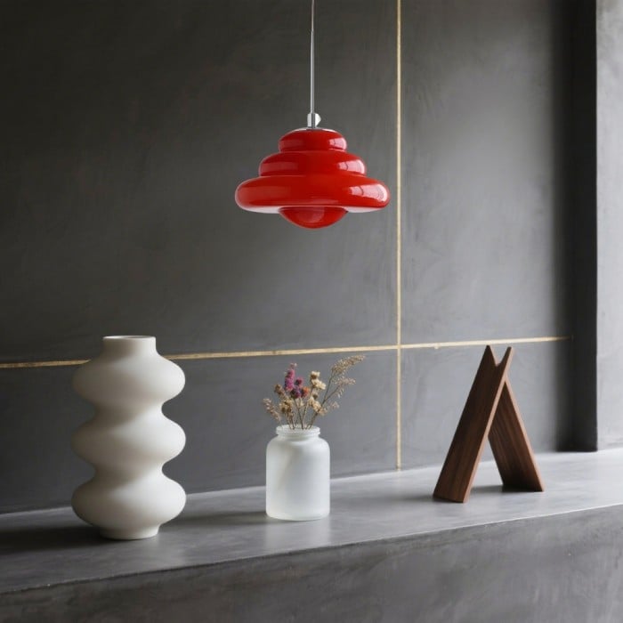 Lucia Bauhaus Donut Glass Pendant Light
