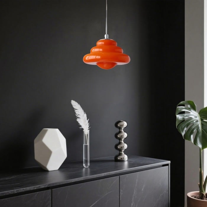 Lucia Bauhaus Donut Glass Pendant Light
