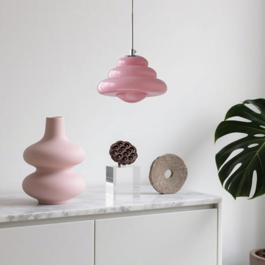 Lucia Bauhaus Donut Glass Pendant Light