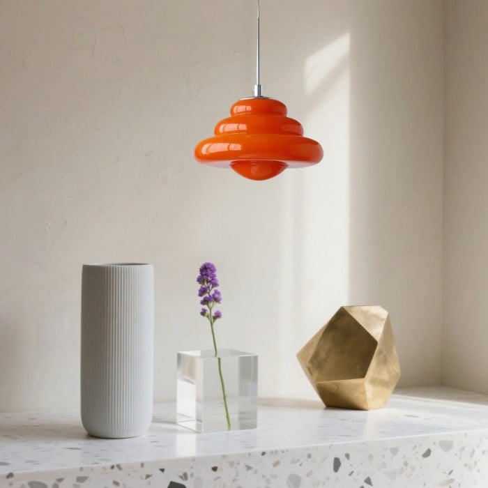 Lucia Bauhaus Donut Glass Pendant Light