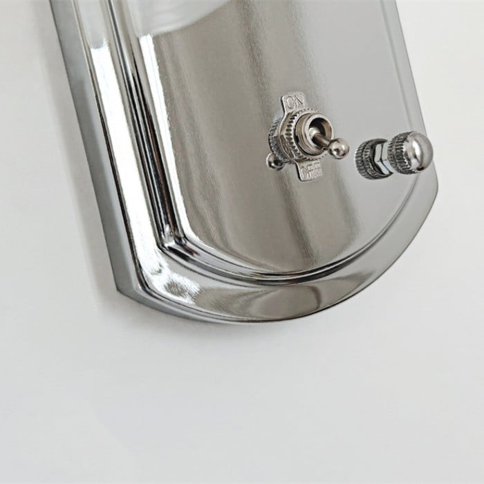 Natalia Bauhaus White Glass Wall Lamp