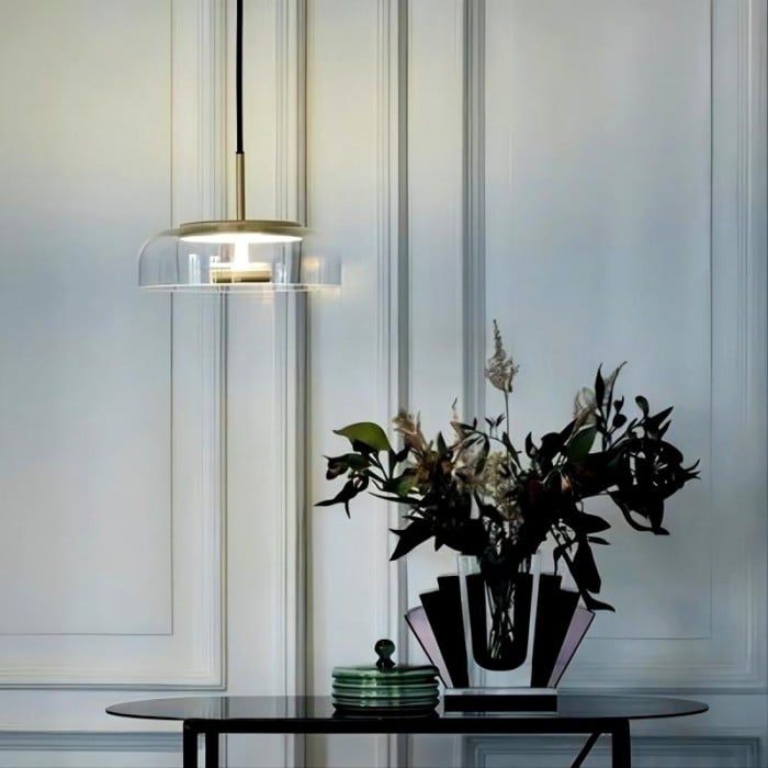 Luca Glass Round Pendant Light