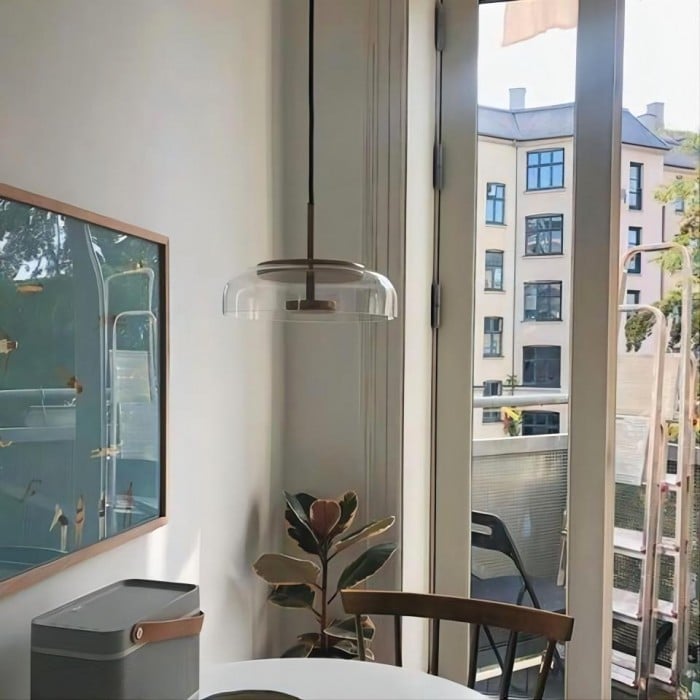 Luca Glass Round Pendant Light