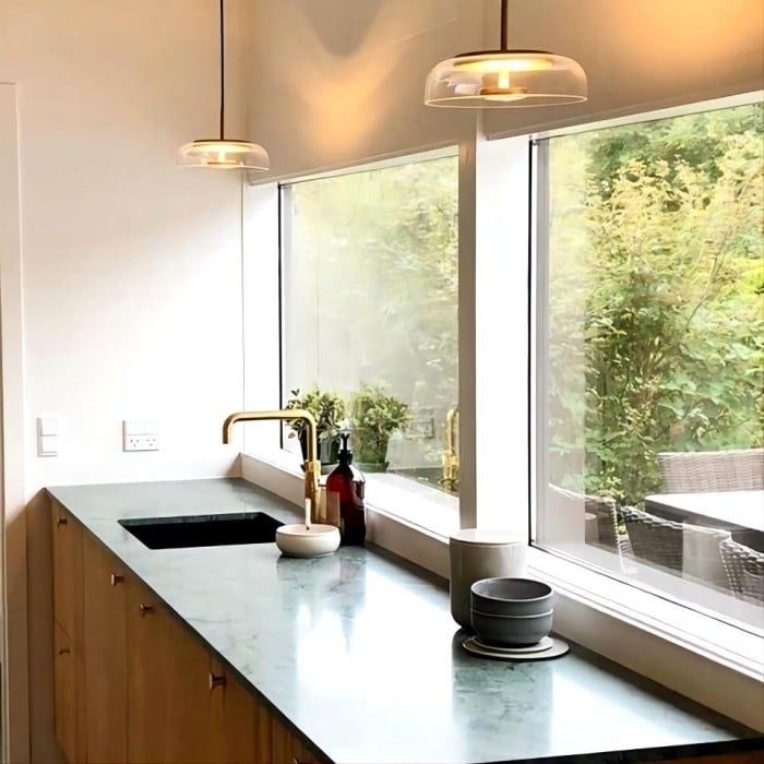 Luca Glass Round Pendant Light