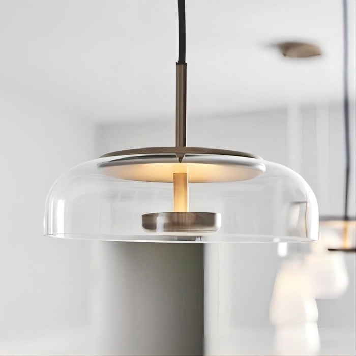Luca Glass Round Pendant Light