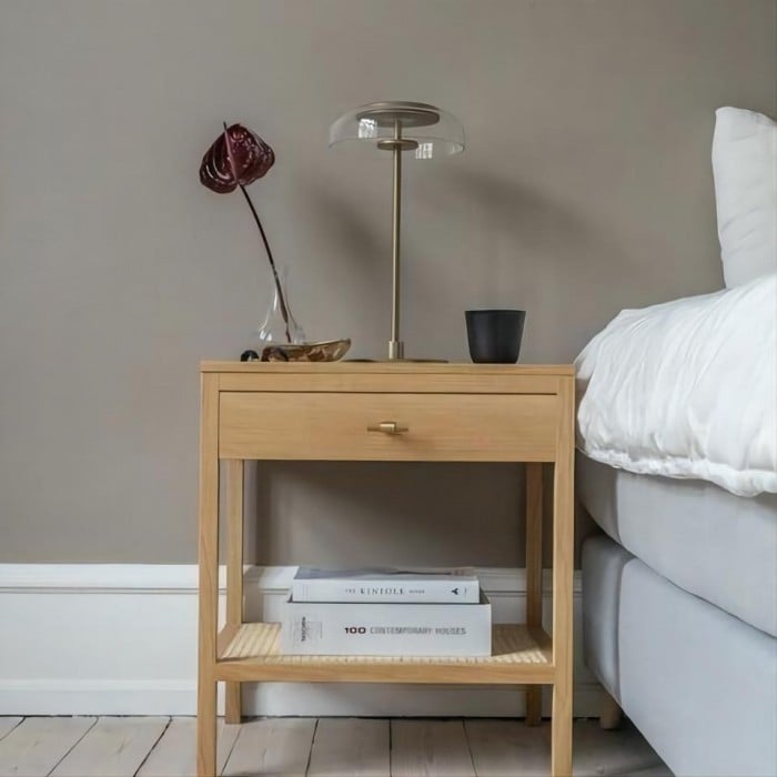 Marino Bloshi Round Glass Table Lamp