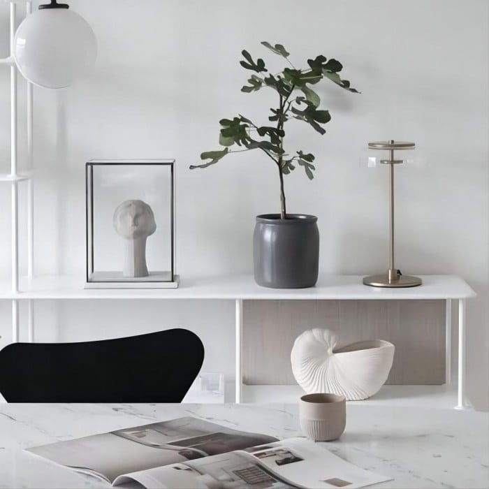 Marino Bloshi Round Glass Table Lamp