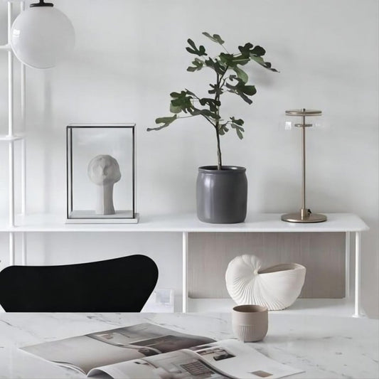 Marino Bloshi Round Glass Table Lamp