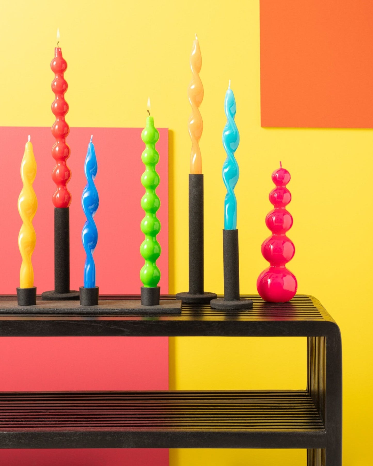 Modern Black Wood Console with Shelf – 80 cm – J-Line