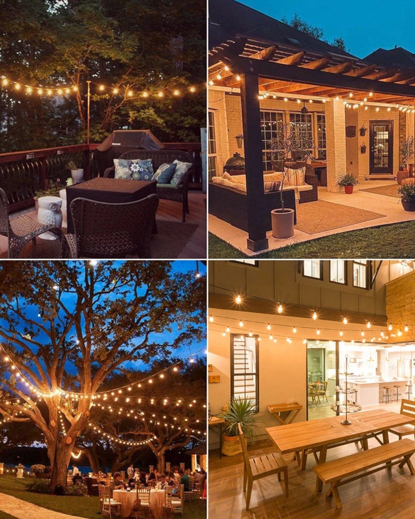 150m Dimmable Waterproof LED String Lights for Garden & Patio - Warm White