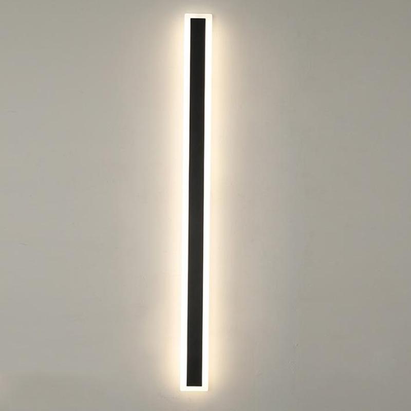 Arisha Contemporary Black Metal LED Outdoor Wall Light for Garden and Balcony