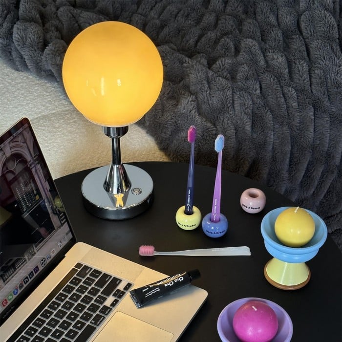 Vitale Bauhaus Candy Ball Glass Table Lamp