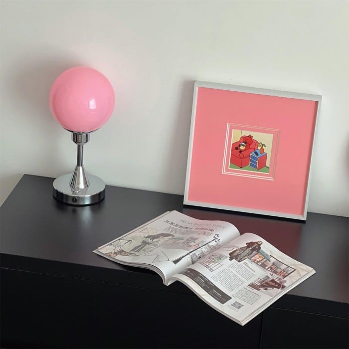 Vitale Bauhaus Candy Ball Glass Table Lamp
