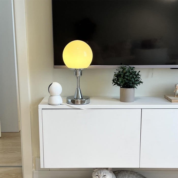 Vitale Bauhaus Candy Ball Glass Table Lamp