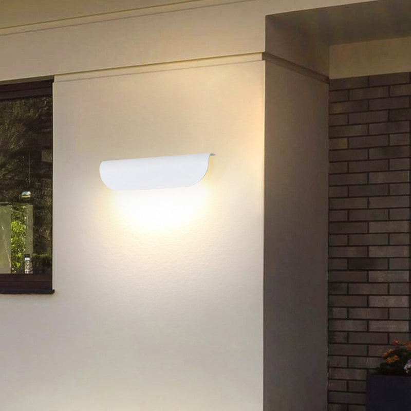 Ray Modern LED Wall Light - Versatile Indoor/Outdoor Fixture in White/Black for Garden and Hallway