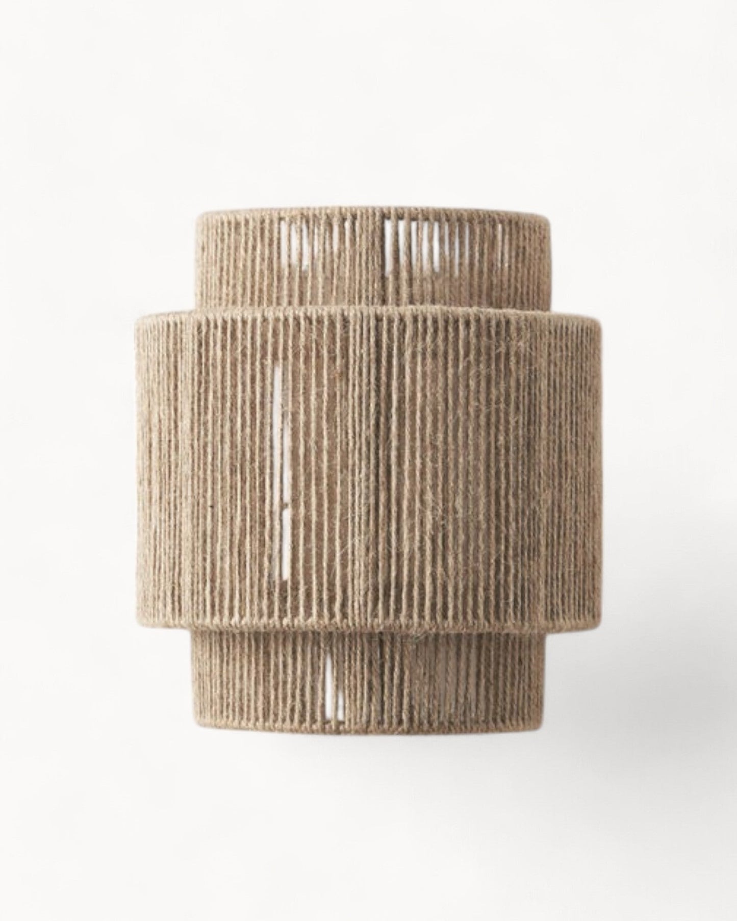 Cecillia Wall Lamp - Eco-Friendly Modern Design with Natural Brown Jute Shade