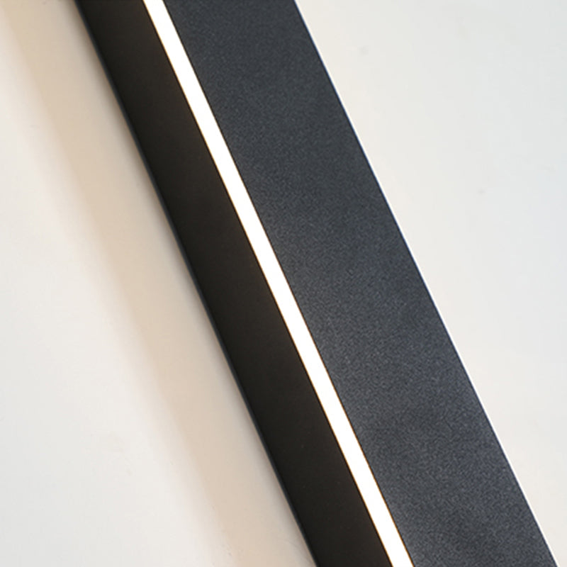 Arisha Black Minimalist Waterproof LED Outdoor Wall Light for Garden and Corridor