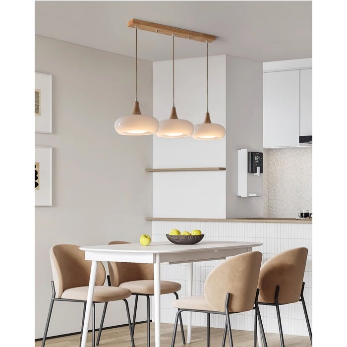 Violetta Bauhaus-Inspired Orange Disc Pendant Light