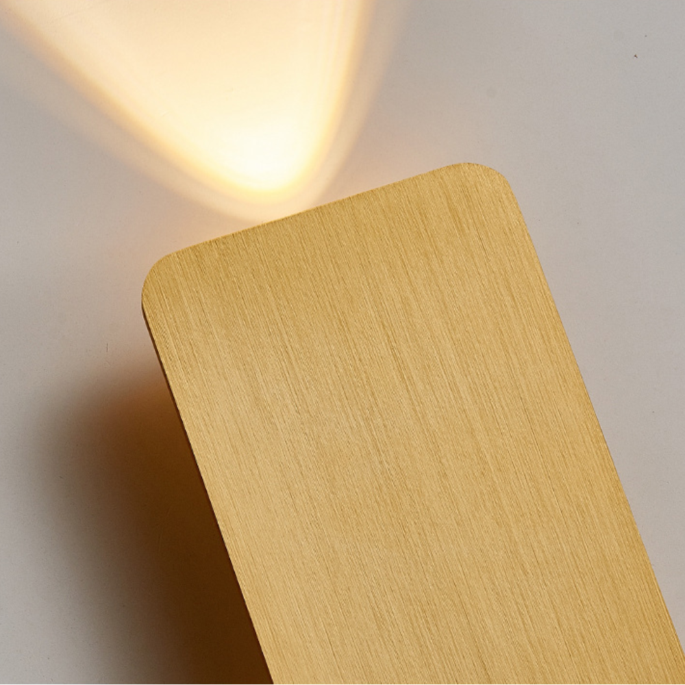 Contemporary Square Indoor Wall Lamp - Metal & Acrylic for Bedroom or Living Room