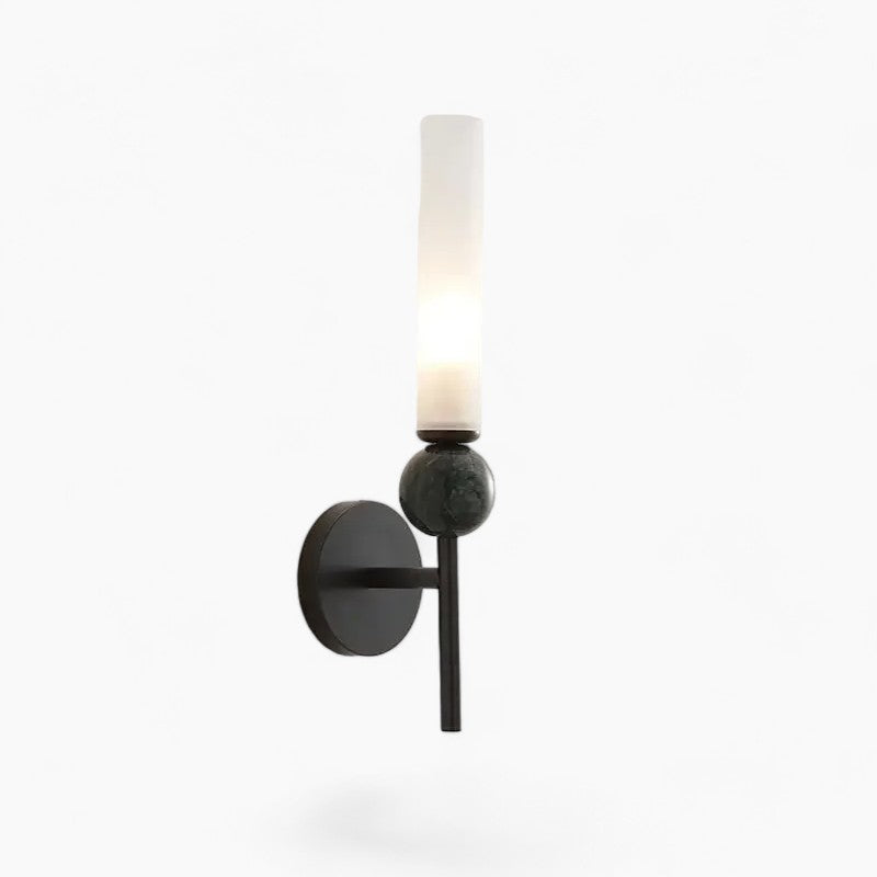Modern Marble Wall Light in Gold or Black with Copper Accents, G9 LED 5W 3000K