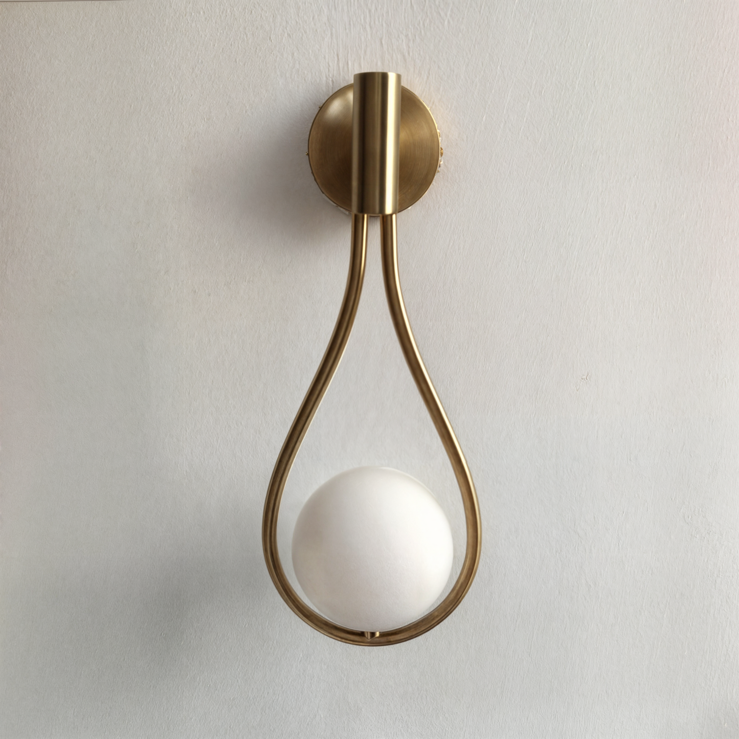 Contemporary Nordic Wall Sconce, Black and Gold, G4 LED, Iron and Glass, Up/Down Lighting