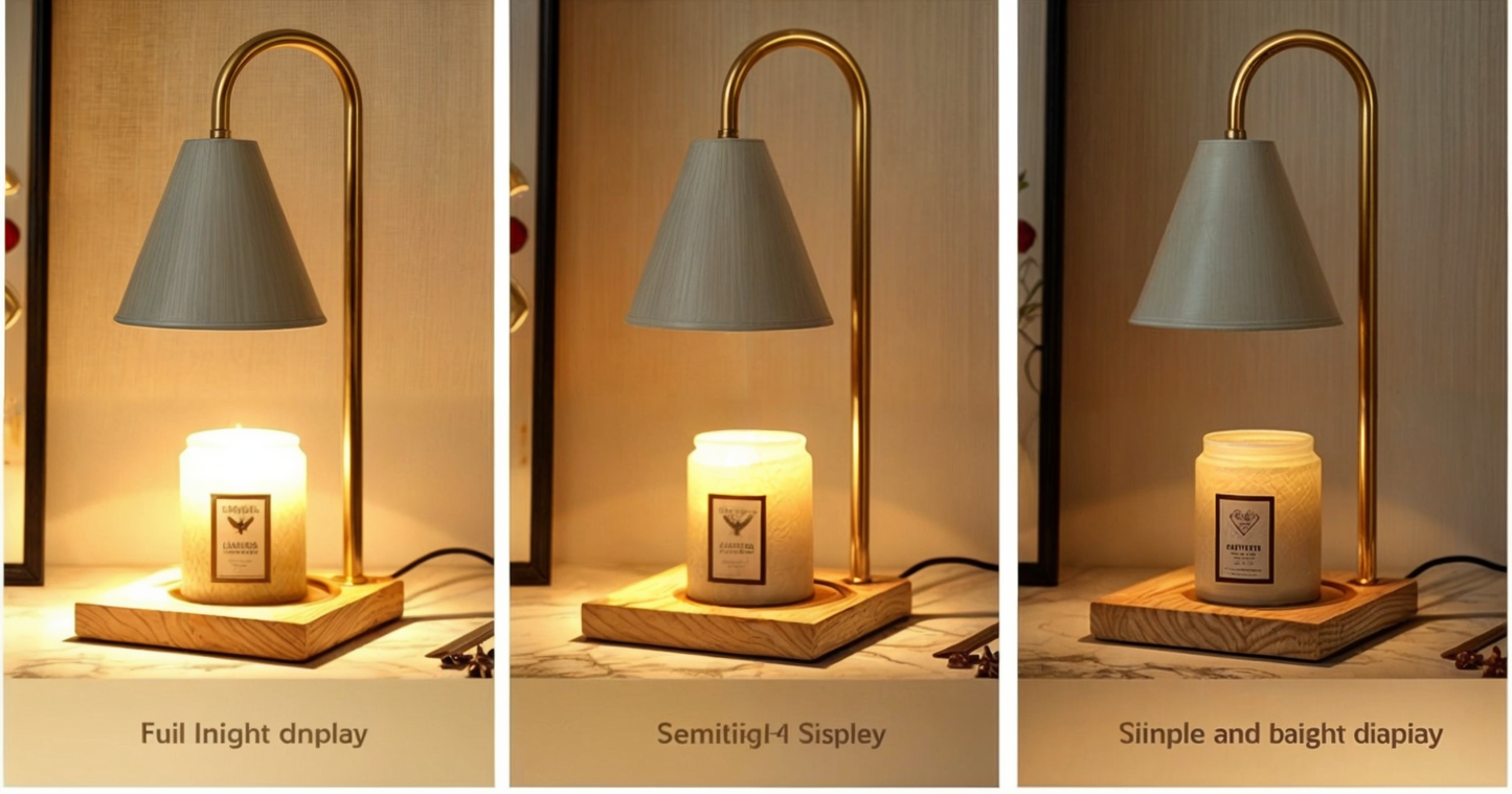Dimmable Electric Candle Warmer Lamp with Modern Aroma Melter Design