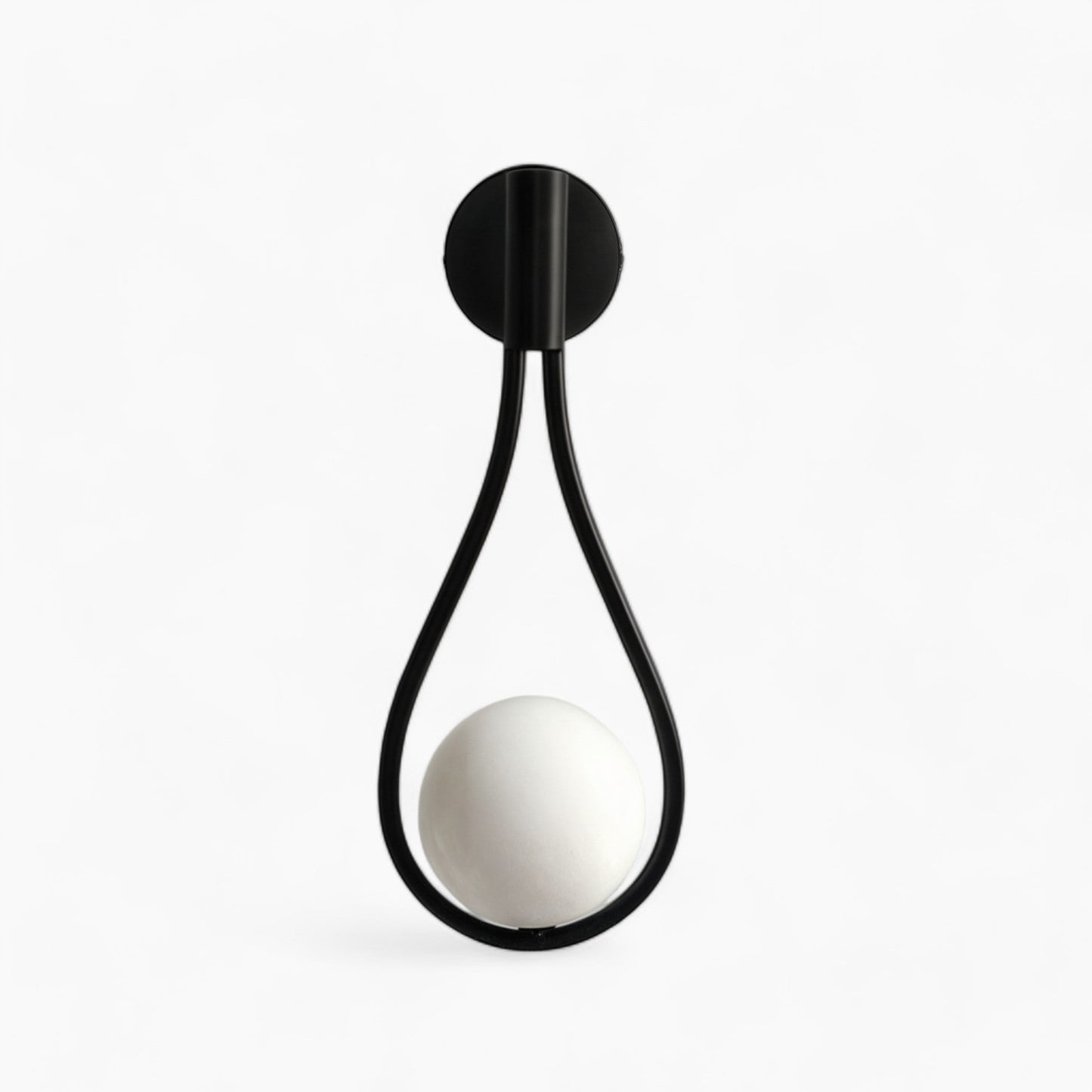 Contemporary Nordic Wall Sconce, Black and Gold, G4 LED, Iron and Glass, Up/Down Lighting