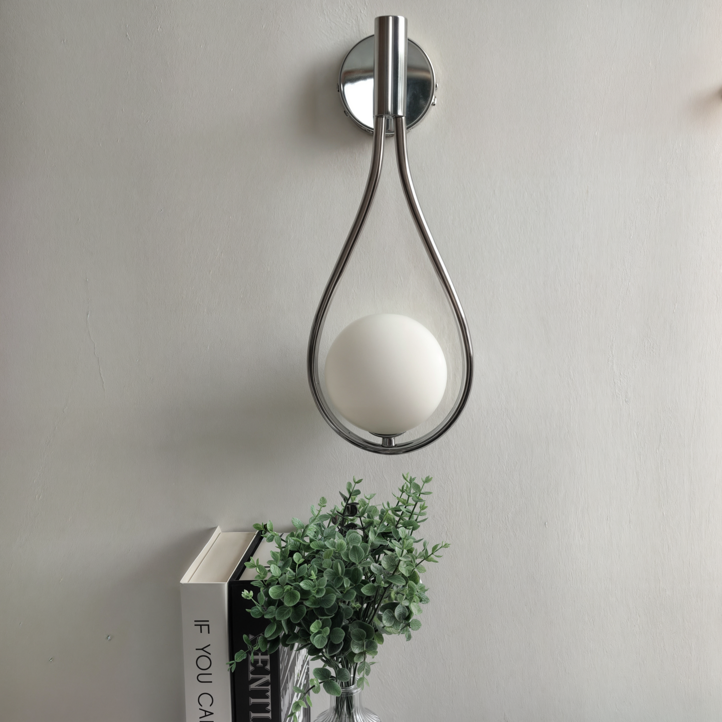 Contemporary Nordic Wall Sconce, Black and Gold, G4 LED, Iron and Glass, Up/Down Lighting