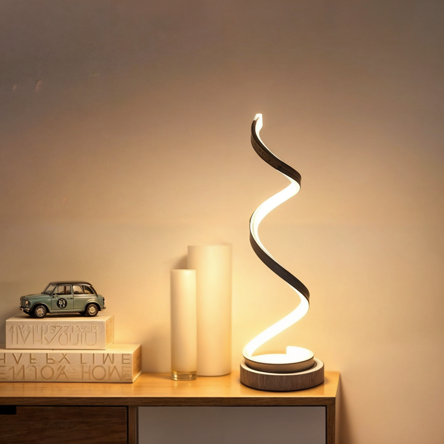 Curved LED Desk Lamp with Eye Protection, Dimmable Warm & Three-Color Settings