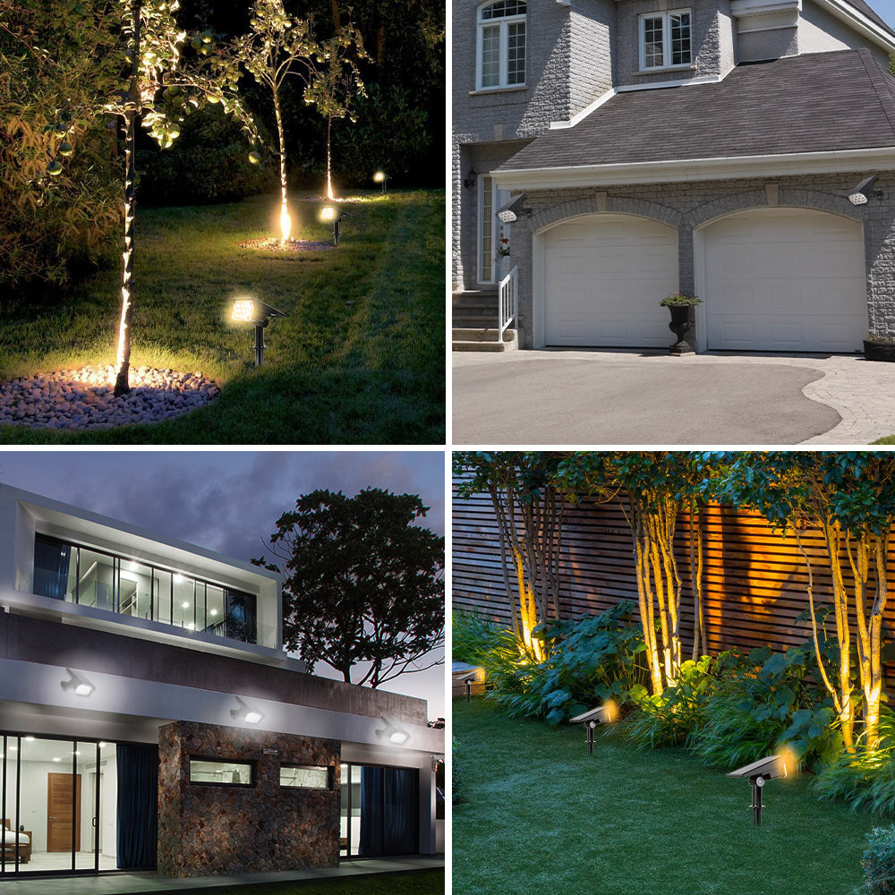 Deluxe Solar-Powered Wireless LED Garden Spotlight | BOGO