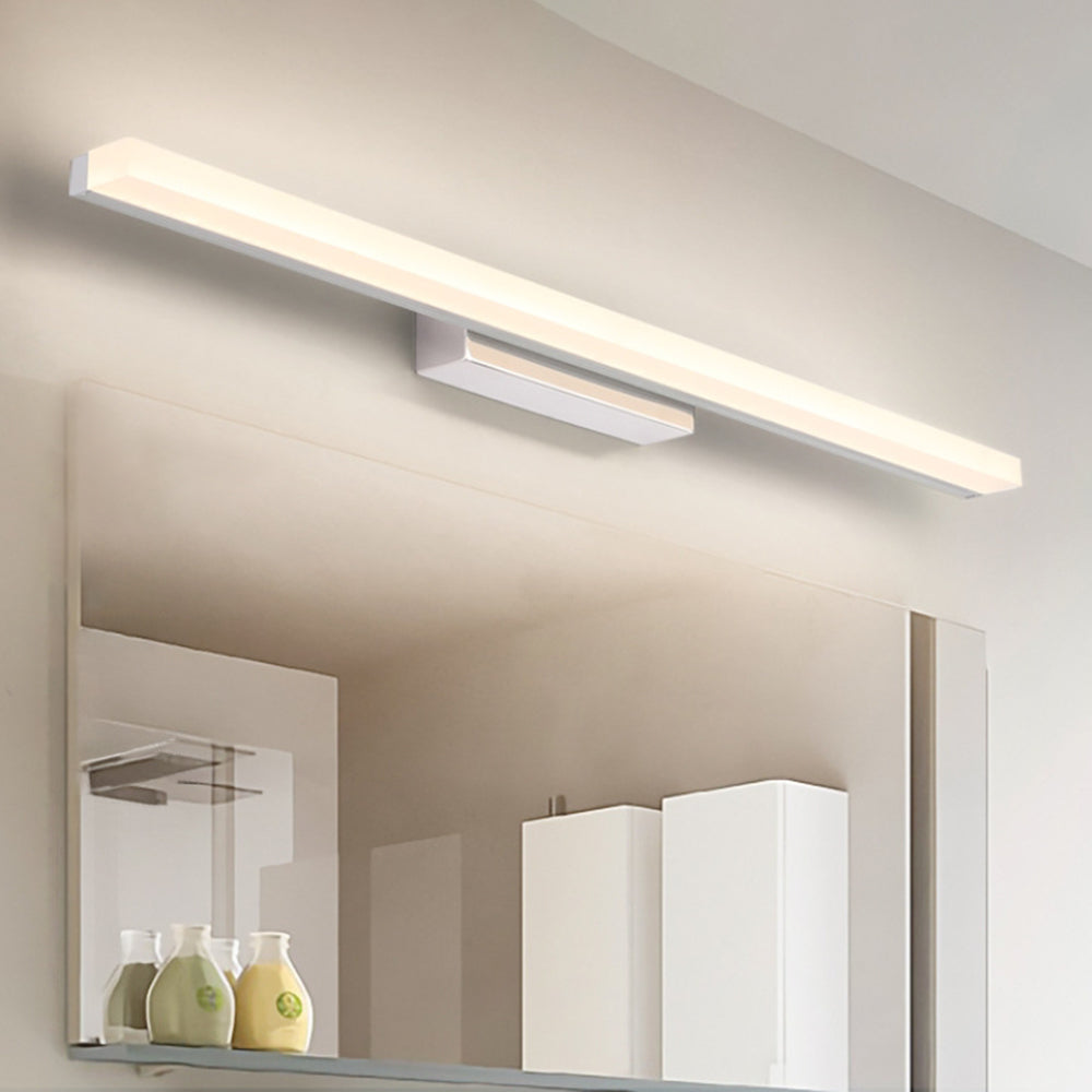 Arisha Black Linear Wall Lamp with Mirror for Indoor Bathroom