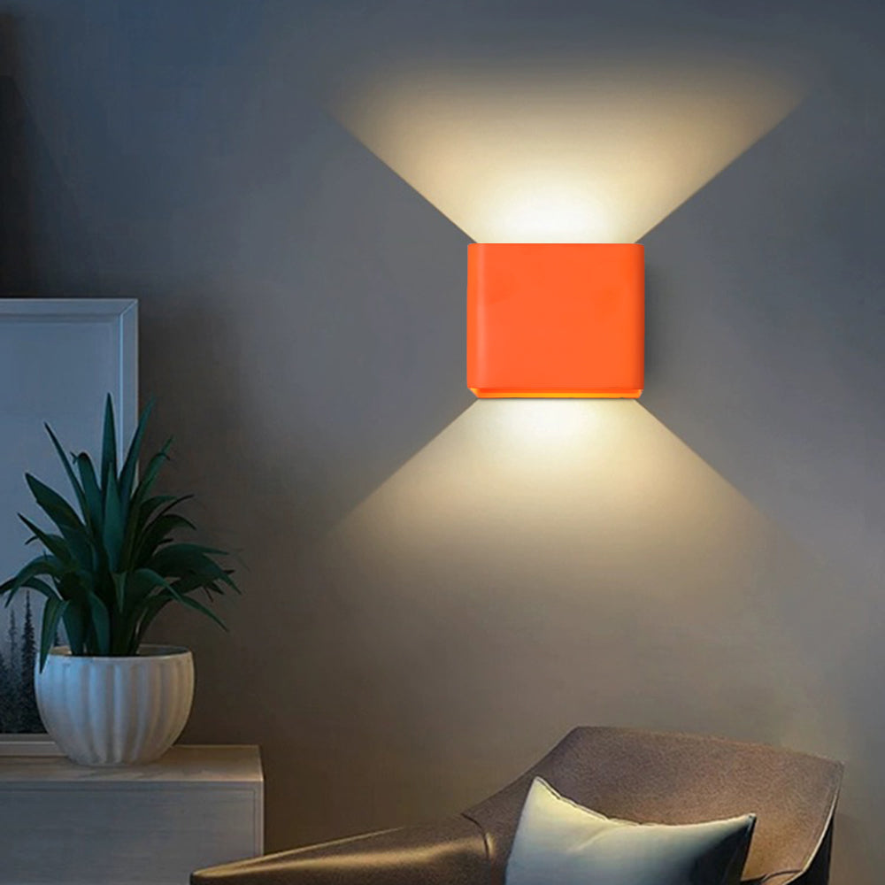 Aria Wall Lamp - Available in Black, White, Yellow, Green, and Red for Living Room or Bedroom