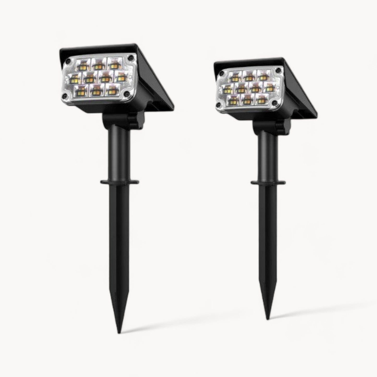 Deluxe Solar-Powered Wireless LED Garden Spotlight | BOGO