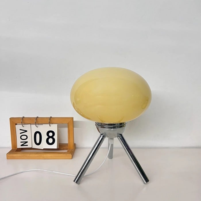 Juliette Bauhaus Glass Tripod Table Lamp