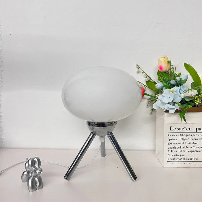 Juliette Bauhaus Glass Tripod Table Lamp