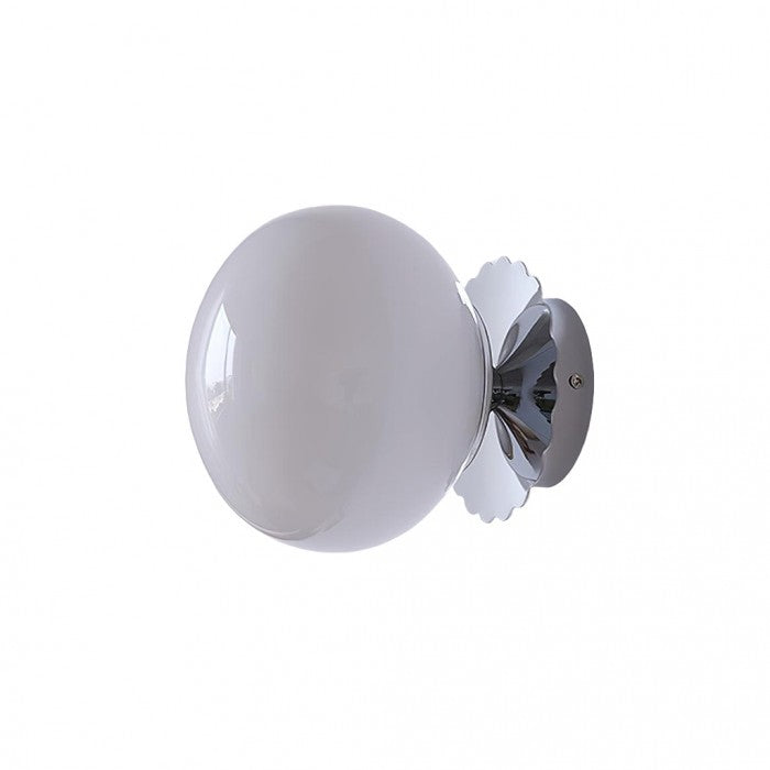 Victoria Bauhaus Glass Sphere Wall Light
