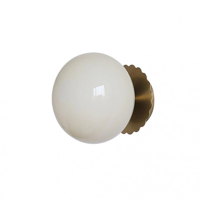 Victoria Bauhaus Glass Sphere Wall Light