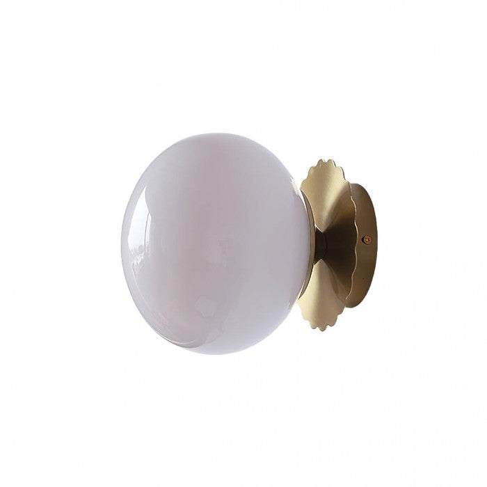 Victoria Bauhaus Glass Sphere Wall Light