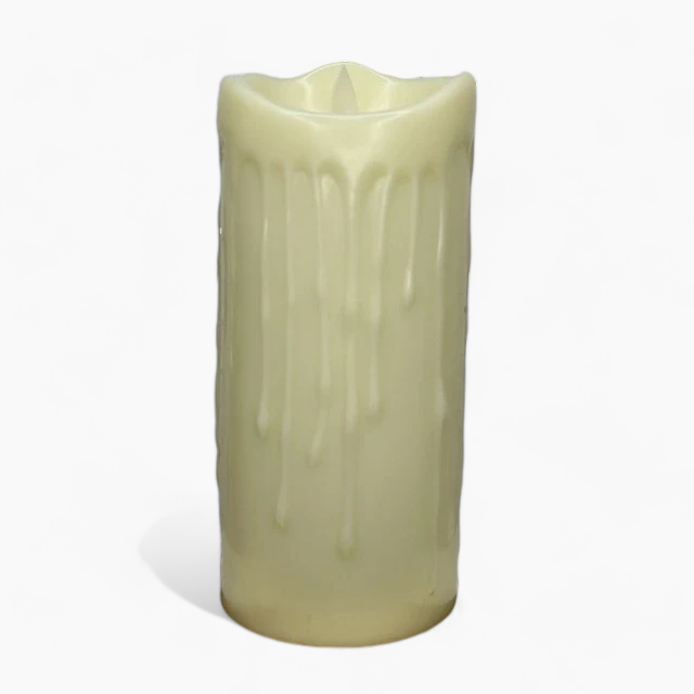Battery-Operated Flameless LED Block Candles – Safe, Decorative, and Realistic Flickering Effect – Ideal for Living Room, Kitchen, and Bedroom
