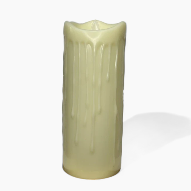 Battery-Operated Flameless LED Block Candles – Safe, Decorative, and Realistic Flickering Effect – Ideal for Living Room, Kitchen, and Bedroom