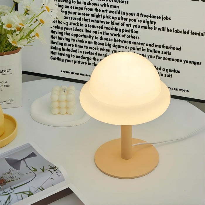 Morandi Glass Bauhaus Egg Table Lamp